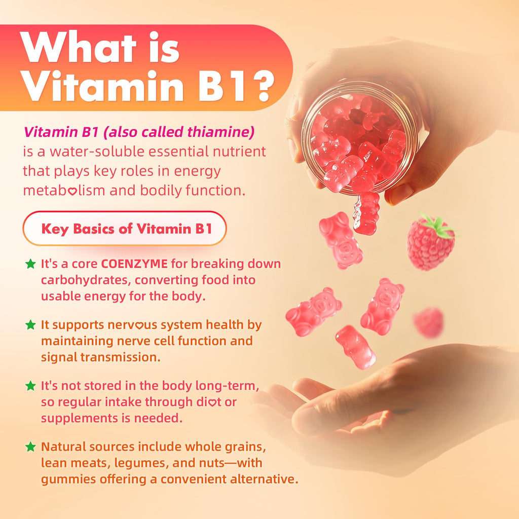 Meenccd high potency vitamin b1 bottle angle view