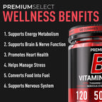 Iman Vitamins Premium Select Vitamin B1 bottle showing 120 count and key ingredients