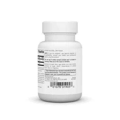 Source Naturals Vitamin B1 fat soluble supplement supplement facts label