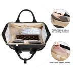 Curmio premium laptop diaper bag showing the dedicated computer storage sleeve