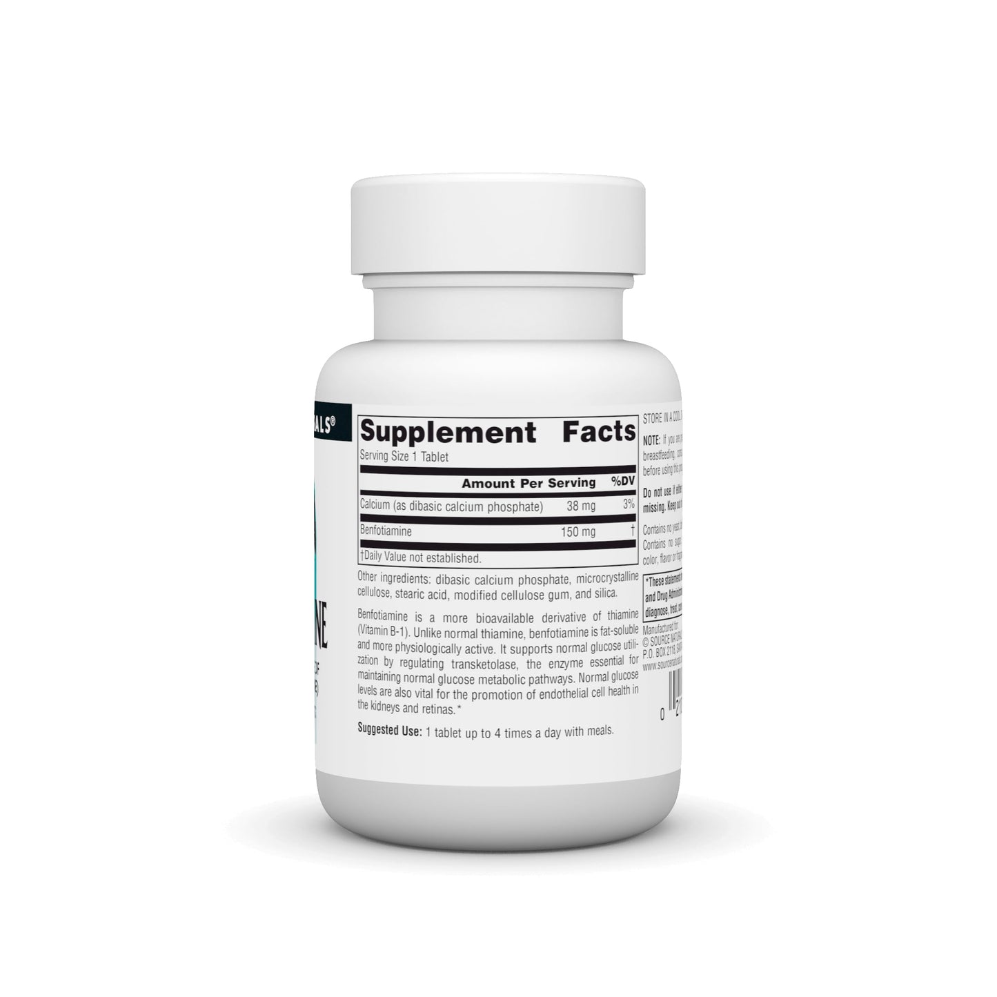 Authentic USA imported benfotiamine 150 mg tablets for nerve health