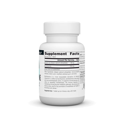 Authentic USA imported benfotiamine 150 mg tablets for nerve health