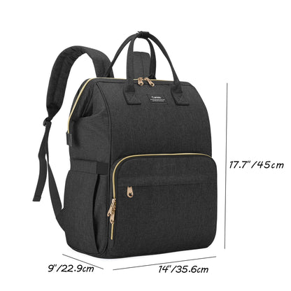 Curmio working mom travel tote showing front flap open for pump access