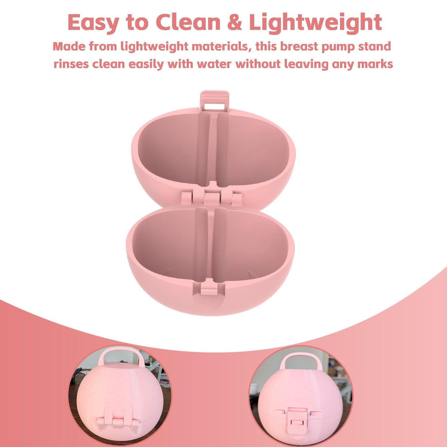 LayeredNest custom fit breast pump stand and protective travel caddie