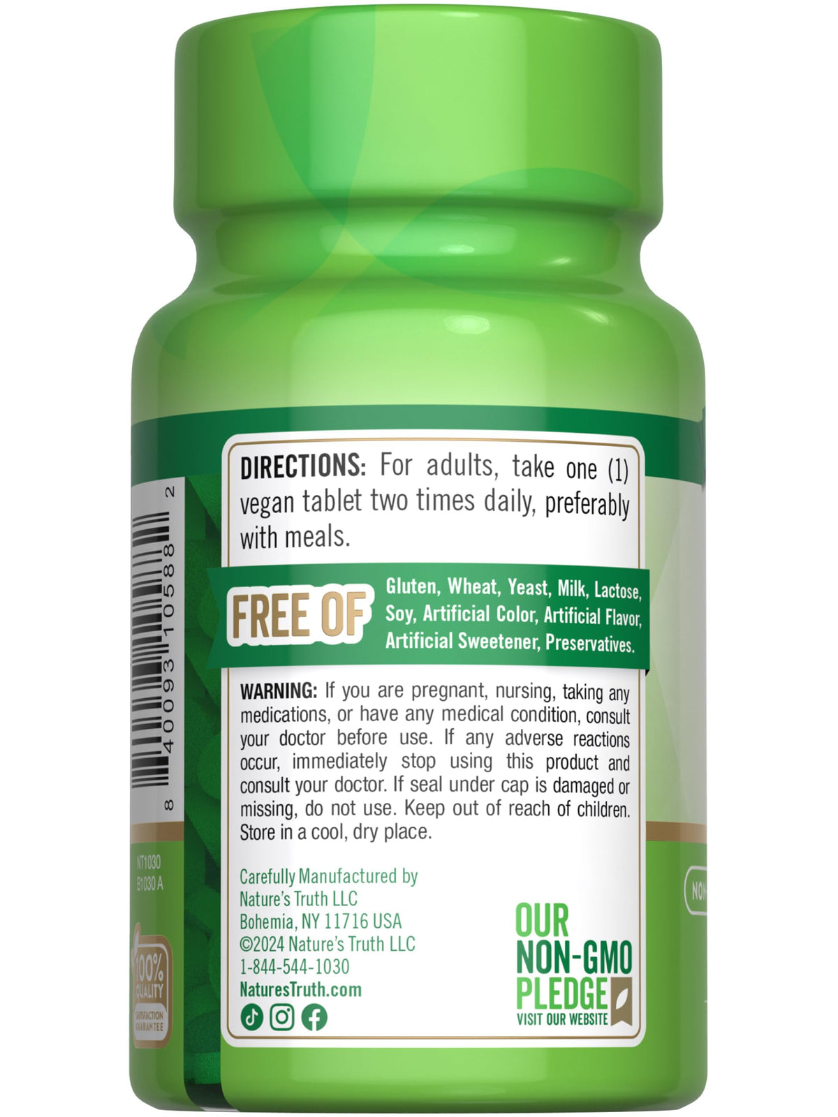 Nature's Truth Vitamin B1 100 count bottle lifestyle context