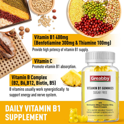 Authentic GREABBY pineapple flavored sugar free chewable vitamins for kids and adults energy support