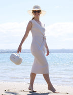 Momcozy hands free pump storage solution with the inner tray detached demonstrating versatile handbag organization