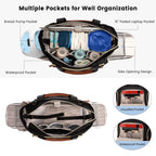 LOVEVOOK three piece maternal set showing main tote bag insulated milk cooler and baby changing pad