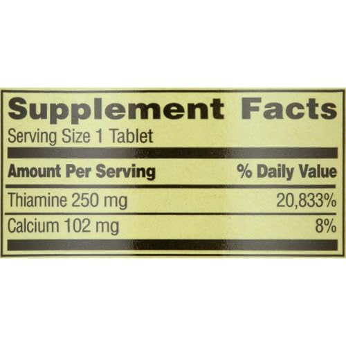 Spring Valley Vitamin B1 Thiamine supplement bottle featuring 100 count seal