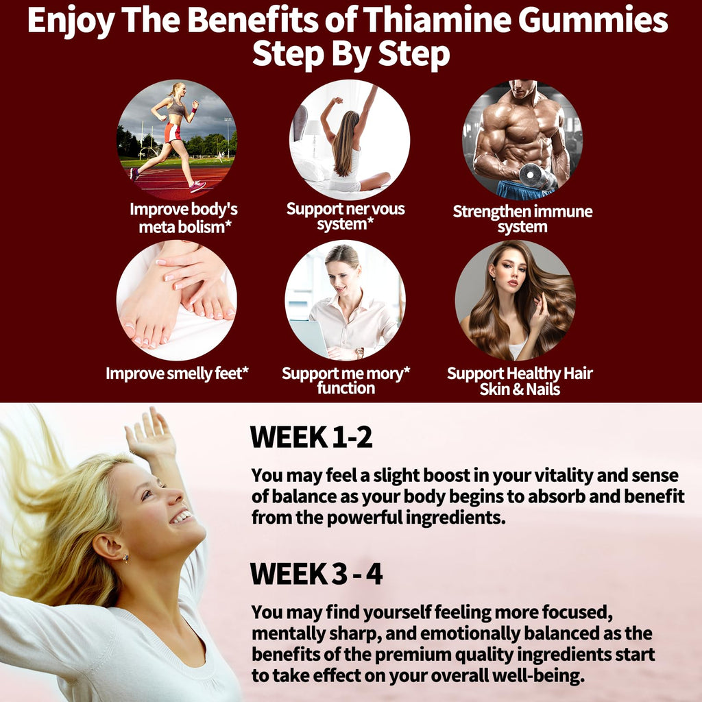 Oalse Vitamin B1 Thiamine Gummies safety seal and bottle cap