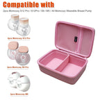 L LTGEM breast pump carrying bag open view displaying the soft interior lining.