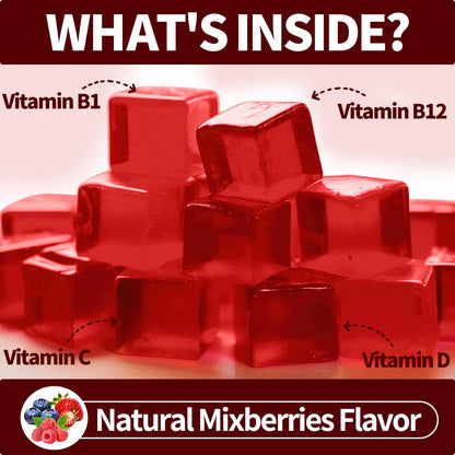 Vegan thiamine complex chewable focus supplements back panel facts