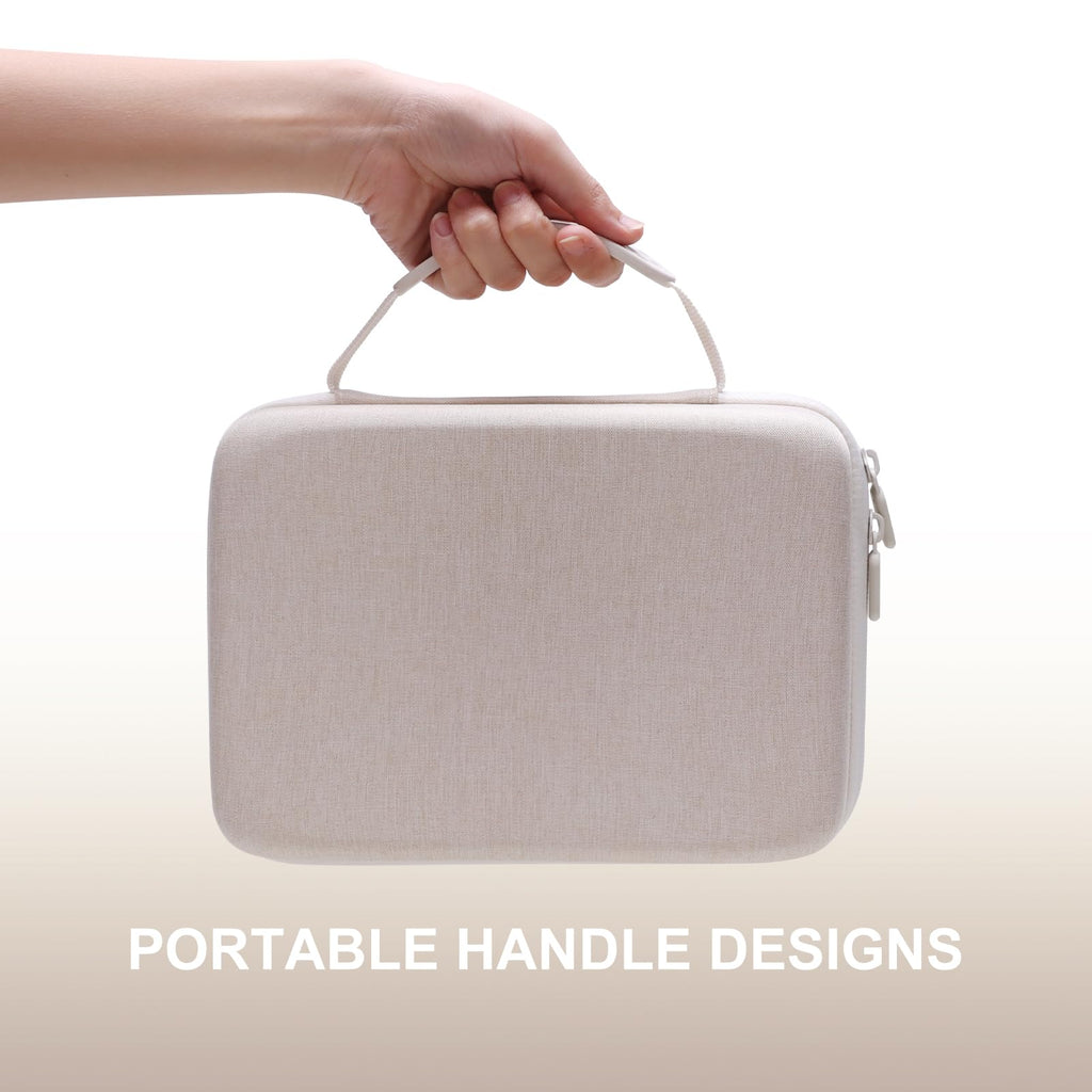 L LTGEM shockproof breast pump pouch demonstrating the smooth 360-degree zipper mechanism.