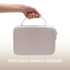 L LTGEM shockproof breast pump pouch demonstrating the smooth 360-degree zipper mechanism.