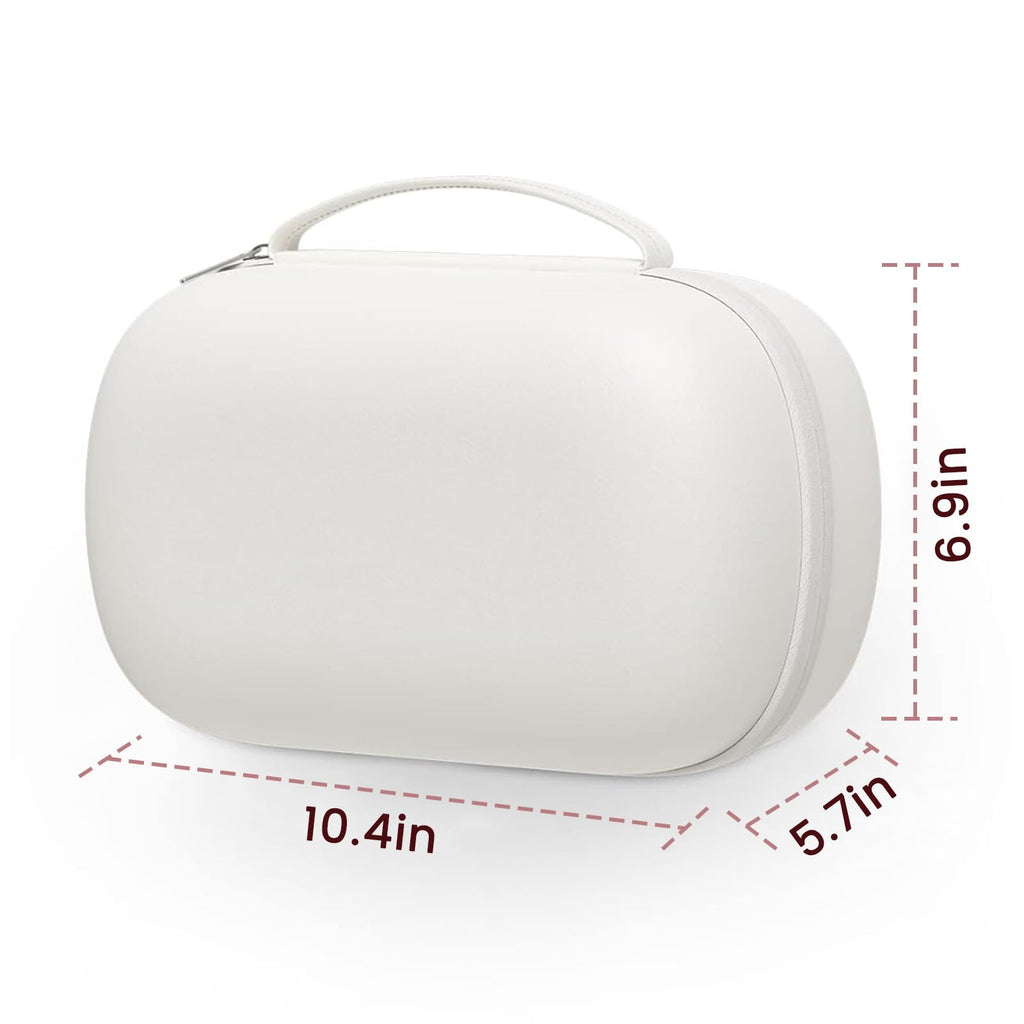 Sarlar hands-free breast pump travel pouch being carried by top handle showcasing its compact portable design