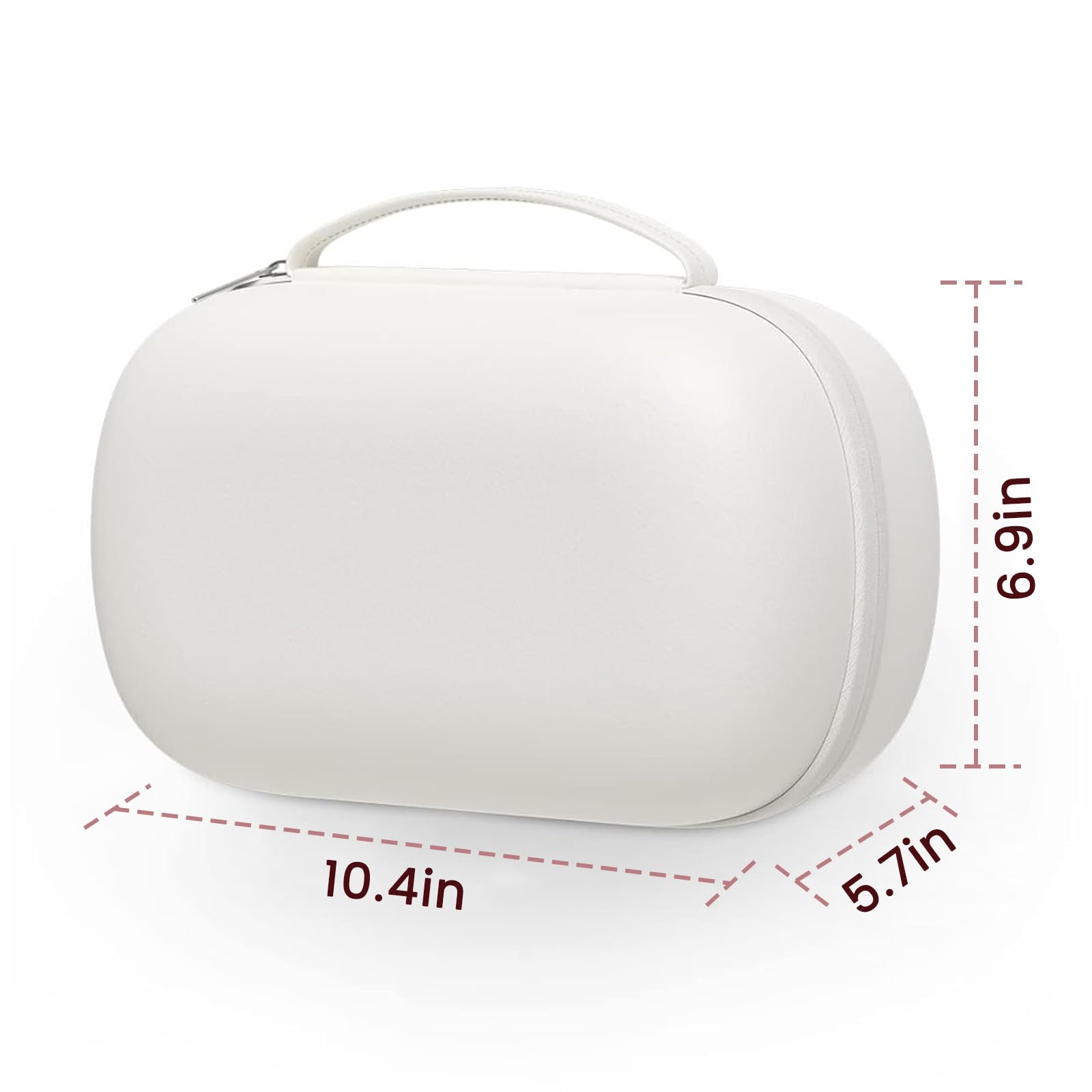 Sarlar hands-free breast pump travel pouch being carried by top handle showcasing its compact portable design