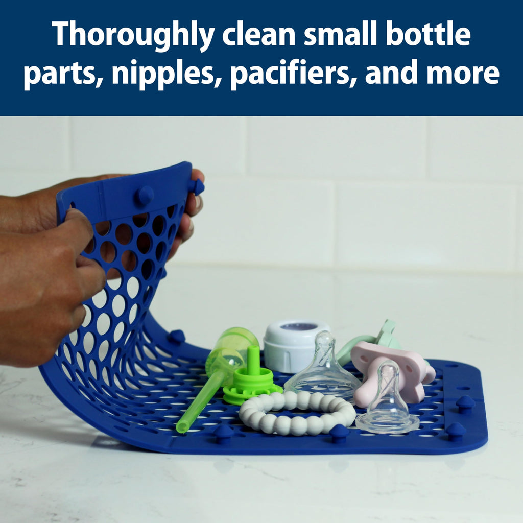 Close-up of the durable one hundred percent silicone mesh material and heavy duty fasteners.