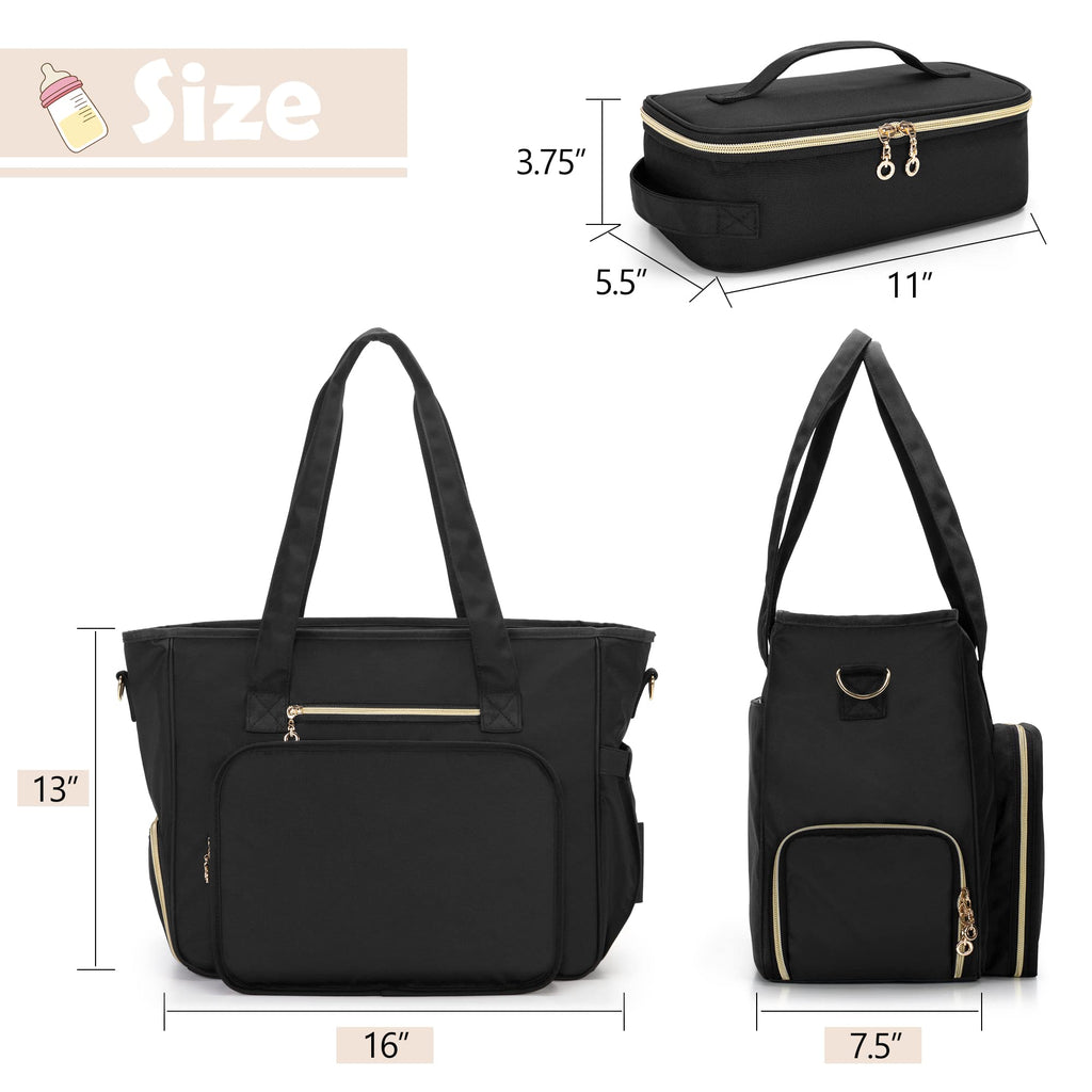 BAFASO mother utility bag showing side quick-access tissue dispenser pocket and spacious rear zippered pouch.