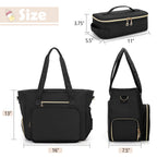 BAFASO mother utility bag showing side quick-access tissue dispenser pocket and spacious rear zippered pouch.