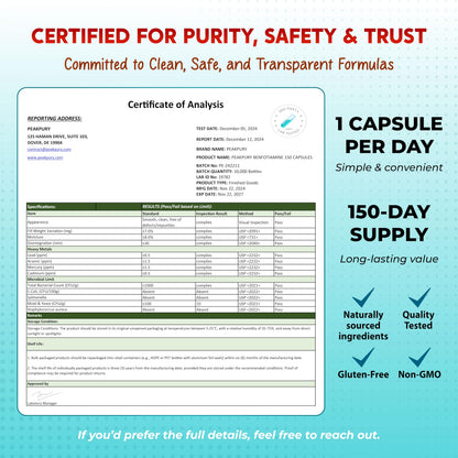 PeakPury premium imported beauty and health personal care product packaging