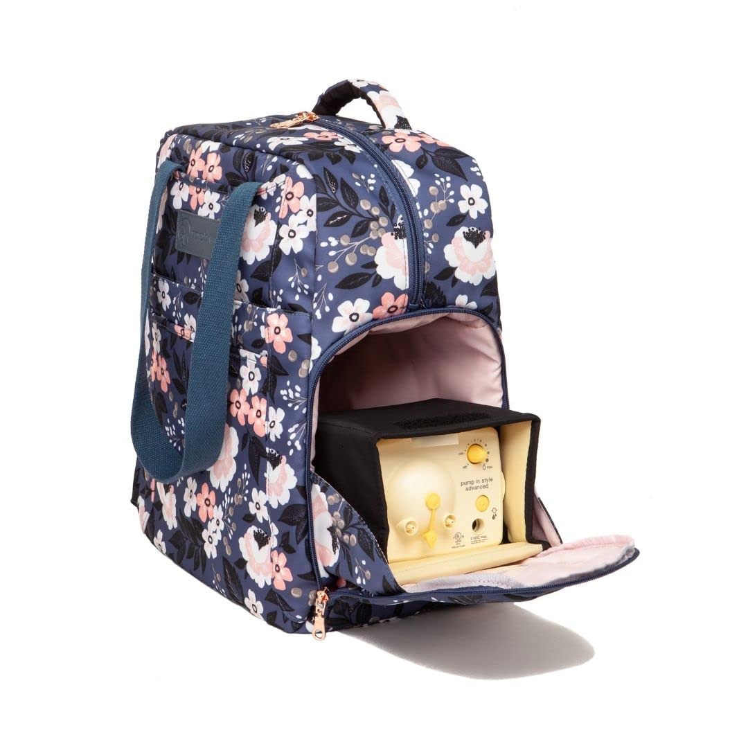 Padded seventeen inch laptop sleeve inside Sarah Wells Kelly diaper bag