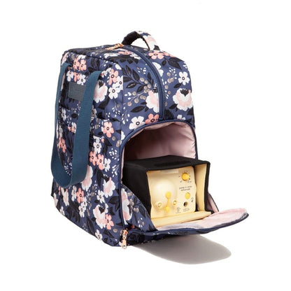 Padded seventeen inch laptop sleeve inside Sarah Wells Kelly diaper bag