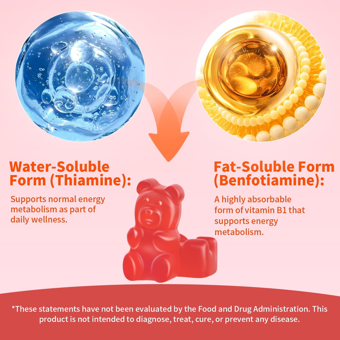 Mchokuu Vitamin B1 vegan sugar-free gummies dietary features symbols close up
