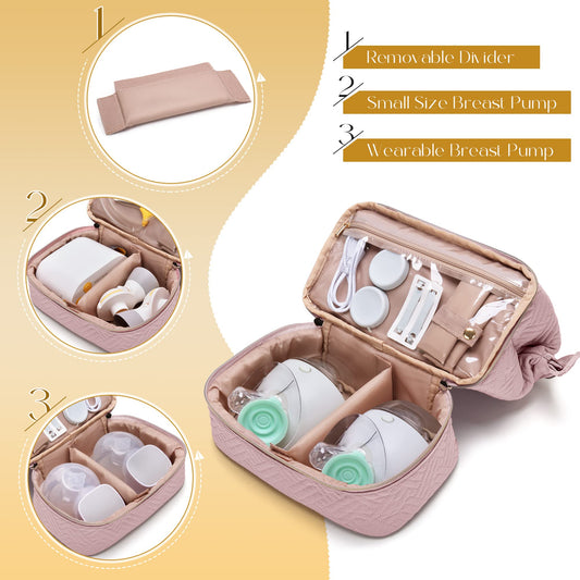 Fasrom double layer pump carrying case open top compartment with accessories
