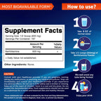 Vitamatic benfotiamine powder supplement facts panel and ingredients