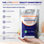 Vitamatic benfotiamine dietary supplement safety seals and quality assurance