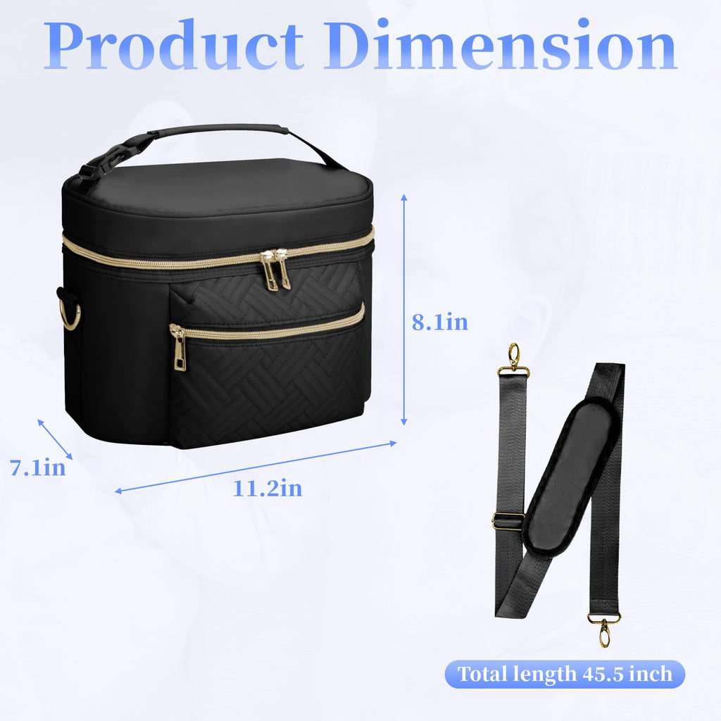 GDNasist portable nursing bag back view highlighting the quick access slip pocket.
