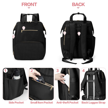 Fasrom hands free pump organizer showing interior elastic pouches holding wearable pumps