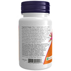 Supplement facts label on the back of NOW Foods active folate container