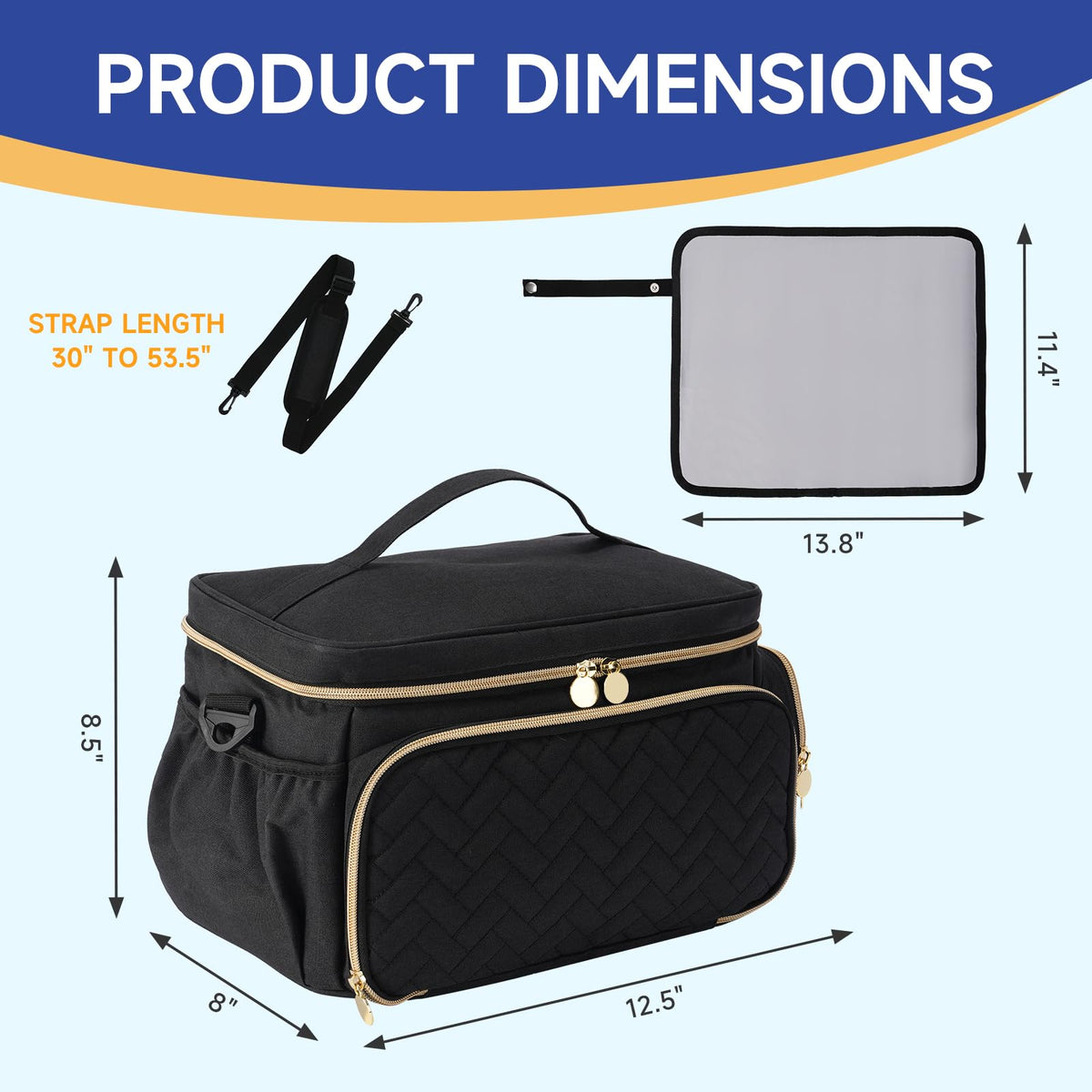Phoebus Baby breast pump bag open main compartment showcasing adjustable dividers with Spectra pump inside