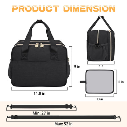 OCKLILY wearable breast pump bag waterproof mat unrolled with accessories