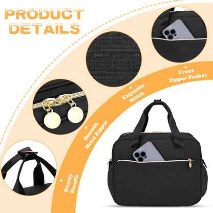 OCKLILY insulated pump backpack showing mesh storage and zippers