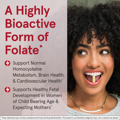 Authentic USA imported Jarrow Formulas folate capsules packaging side