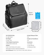 VEVOR portable pumping case showing reinforced top handle and padded straps