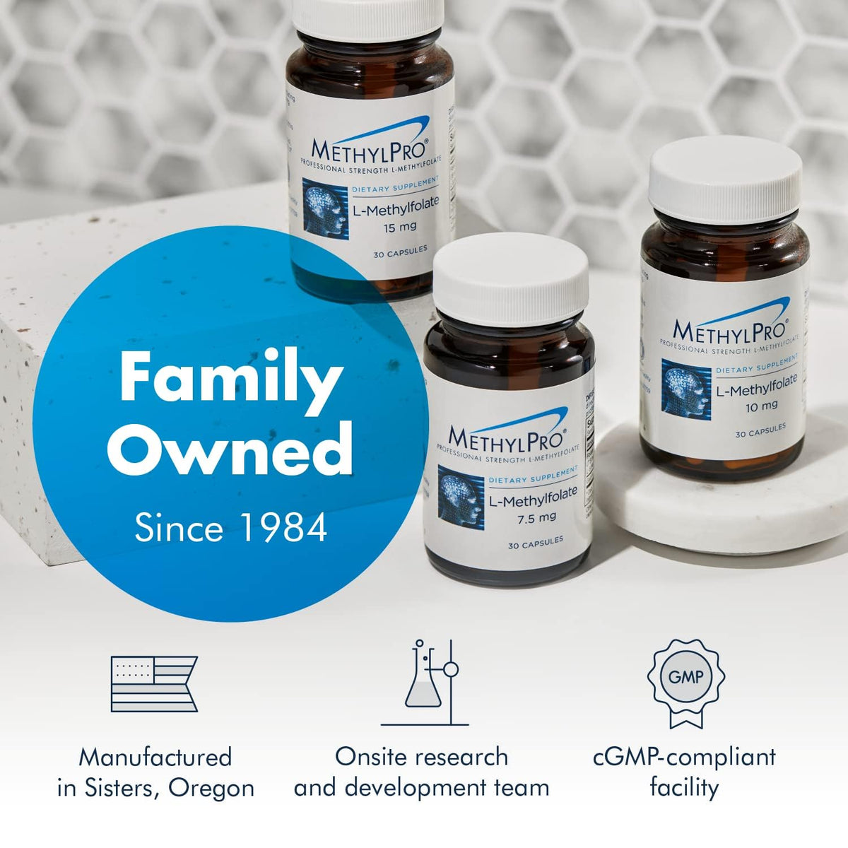 MethylPro L Methylfolate authentic seal and expiration details close up view
