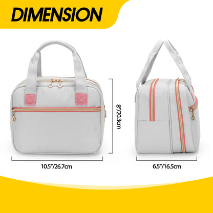 Damero pump case mesh zipper pocket holding tubing and accessories