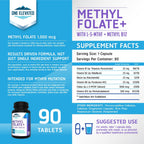 One Elevated L-5-MTHF with B12 and B Complex active formula label details