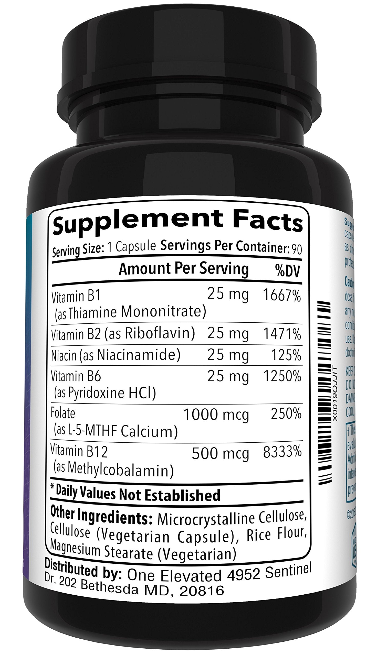 One Elevated Methyl Folate premium dietary supplement packaging showcasing USA imported authenticity