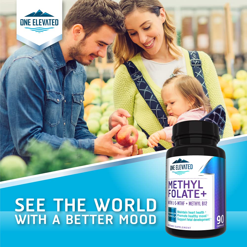 One Elevated active B complex 90 capsules three month supply bottle layout