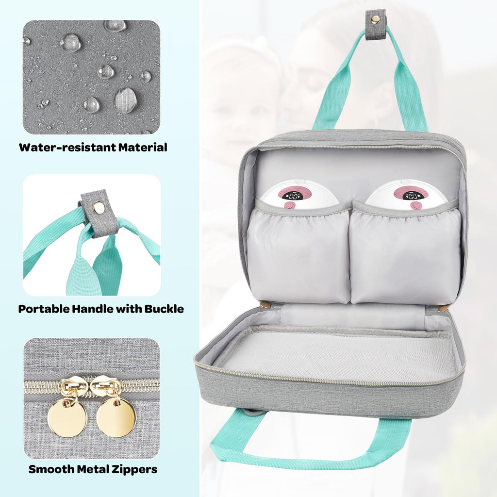 EdirFtra travel organizer bag displaying included waterproof setup mat and accessories