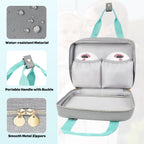 EdirFtra travel organizer bag displaying included waterproof setup mat and accessories