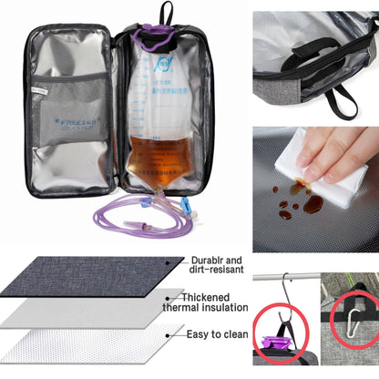 Meesyn portable nutrition pouch designed for holding 1200 Milliliters formula bags securely.