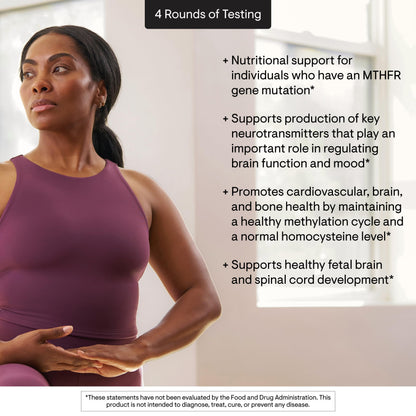 Thorne methylation support dietary supplement capsules close up visual on white background