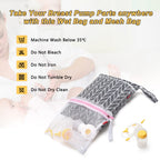Damero breastfeeding accessories storage pouch with zipper details