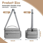 OCKLILY premium travel storage case showing spacious interior layout with dividers