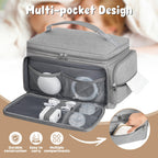 OCKLILY diaper tote organizer with included waterproof changing mat unrolled